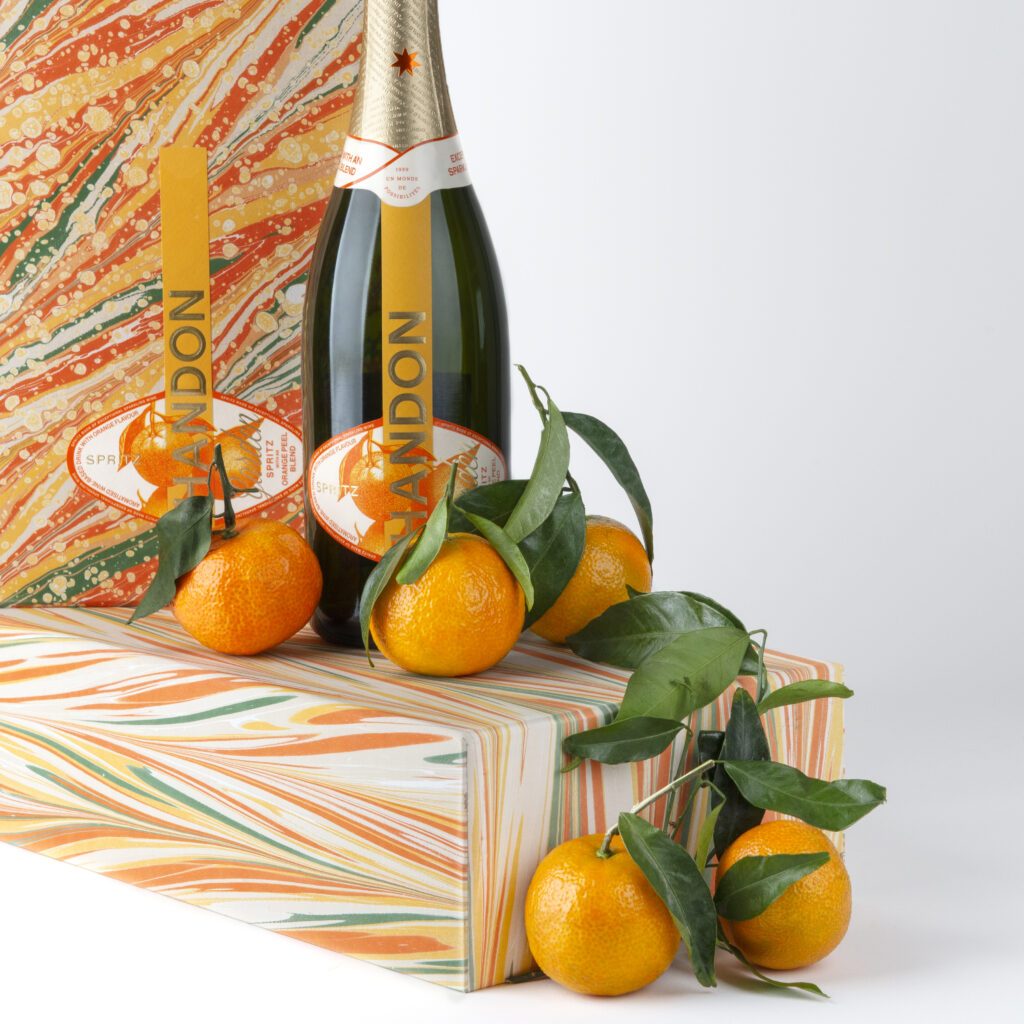 Chandon Garden Spritz packaging marbré